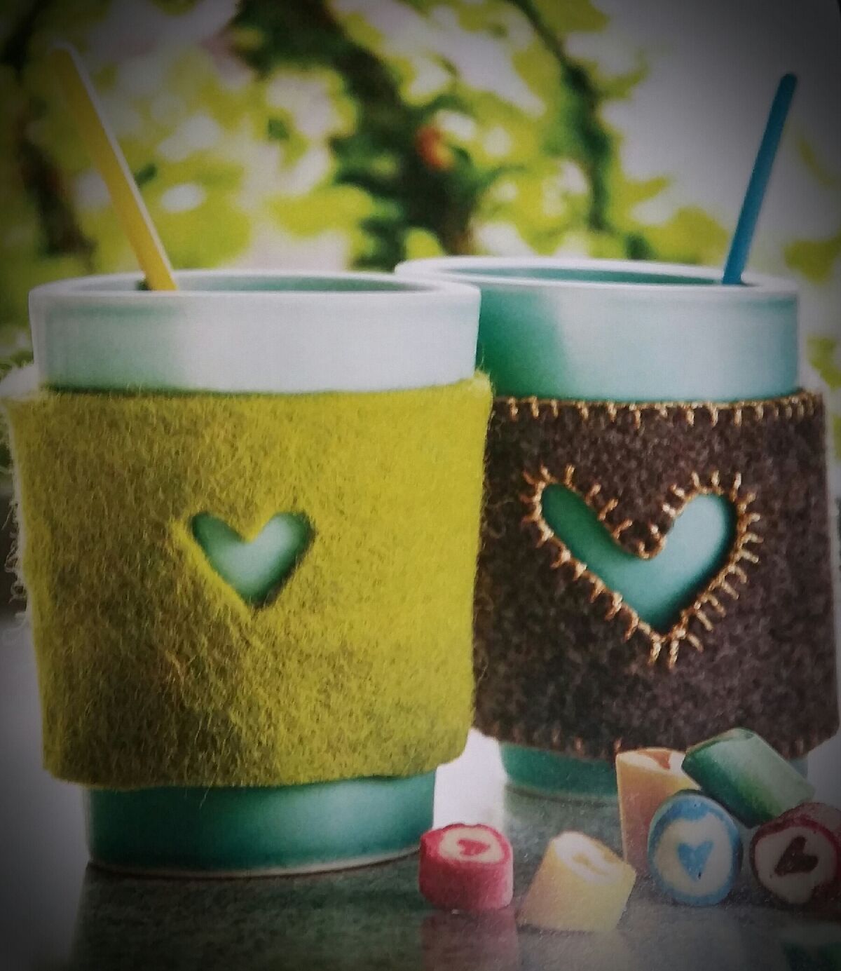 felt coffe holders