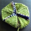 Simple Knitted Hexaflexagon